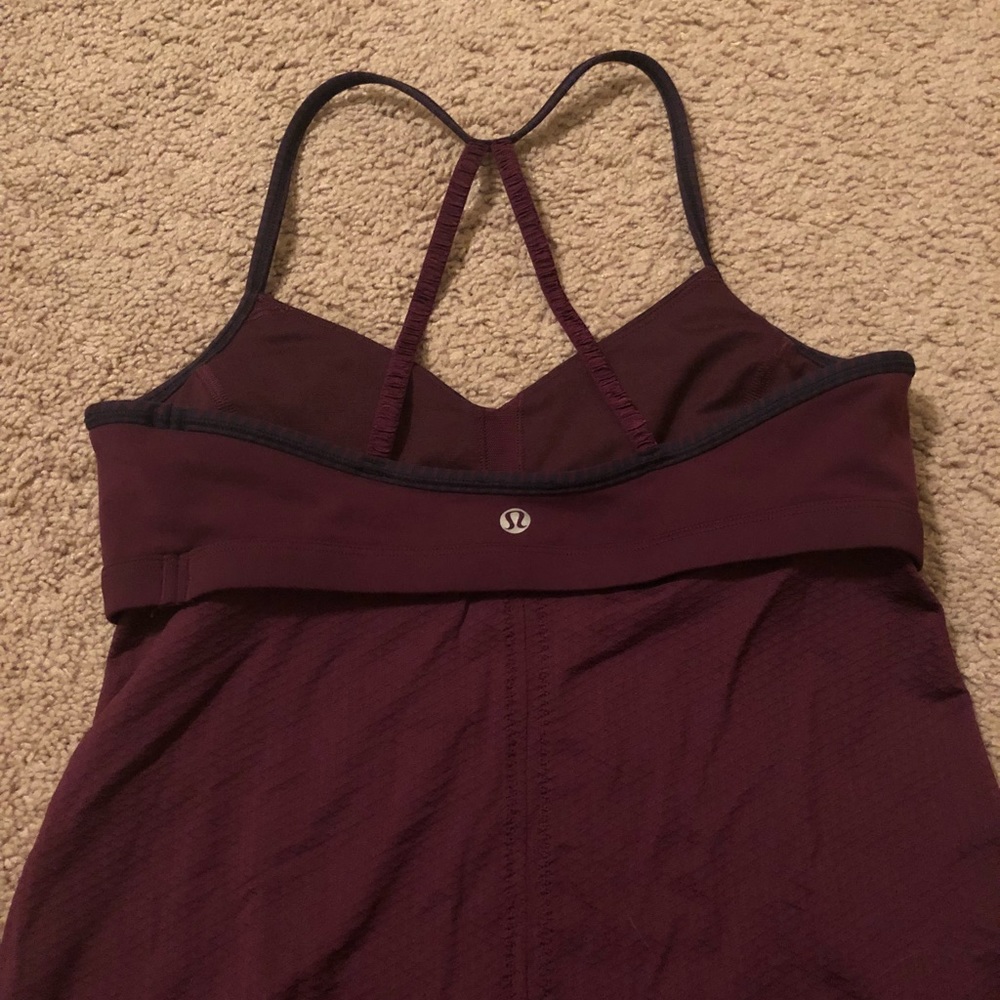 Lulu Lemon Tank Top- Maroon and Navy Blue
